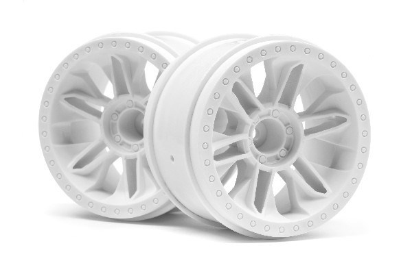 6-Shot St Wheel (White/2Pcs) ryhmässä LELUT, TUOTTEET LAPSILLE JA VAUVOILLE / Radio-ohjattava / Varaosat ja lisävarusteet / HPI / Vanteet / Offroad @ TP E-commerce Nordic AB (A02747)