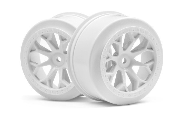 8-shot Sc Wheel (valkoinen/2kpl) ryhmässä LELUT, TUOTTEET LAPSILLE JA VAUVOILLE / Radio-ohjattava / Varaosat ja lisävarusteet / HPI / Vanteet / Offroad @ TP E-commerce Nordic AB (A02749)