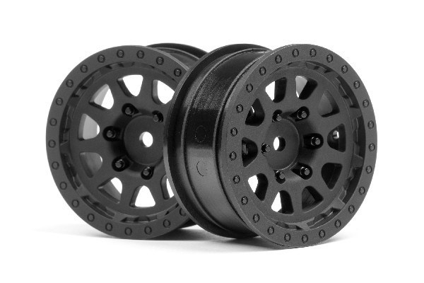 Cr-10 Wheel 1.9 (Black/2Pcs) ryhmässä LELUT, TUOTTEET LAPSILLE JA VAUVOILLE / Radio-ohjattava / Varaosat ja lisävarusteet / HPI / Vanteet / Offroad @ TP E-commerce Nordic AB (A02751)