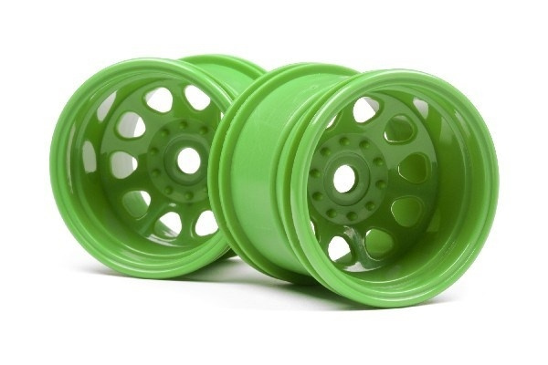 Classic King Wheel Green (2.2In/2Pcs) ryhmässä LELUT, TUOTTEET LAPSILLE JA VAUVOILLE / Radio-ohjattava / Varaosat ja lisävarusteet / HPI / Vanteet / Offroad @ TP E-commerce Nordic AB (A02832)