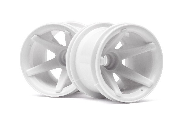 Super Star Mt Wheels Front (White/2.2In/2Pcs) ryhmässä LELUT, TUOTTEET LAPSILLE JA VAUVOILLE / Radio-ohjattava / Varaosat ja lisävarusteet / HPI / Vanteet / Offroad @ TP E-commerce Nordic AB (A03024)