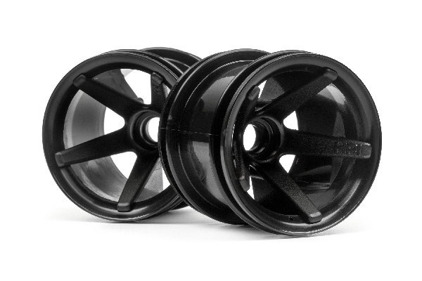 Super Star Mt Wheels Front (Black/2.2In/2Pcs) ryhmässä LELUT, TUOTTEET LAPSILLE JA VAUVOILLE / Radio-ohjattava / Varaosat ja lisävarusteet / HPI / Vanteet / Offroad @ TP E-commerce Nordic AB (A03025)