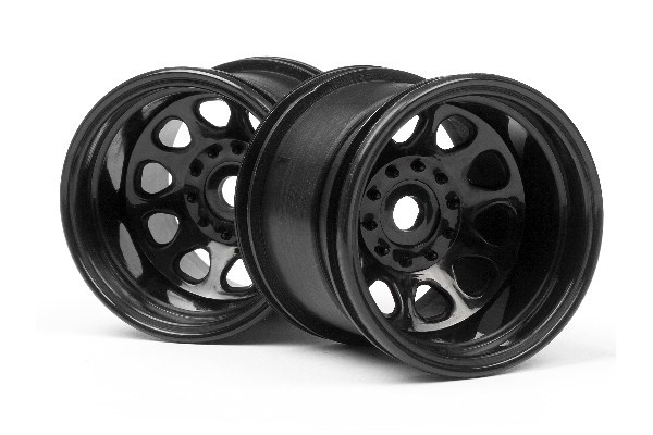 Classic King Wheel Black (2.2In/2Pcs) ryhmässä LELUT, TUOTTEET LAPSILLE JA VAUVOILLE / Radio-ohjattava / Varaosat ja lisävarusteet / HPI / Vanteet / Offroad @ TP E-commerce Nordic AB (A03033)