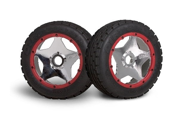 Super Star Wheel Shiny Chrome (120X60Mm/2Pcs/) ryhmässä LELUT, TUOTTEET LAPSILLE JA VAUVOILLE / Radio-ohjattava / Varaosat ja lisävarusteet / HPI / Vanteet / Offroad @ TP E-commerce Nordic AB (A03054)