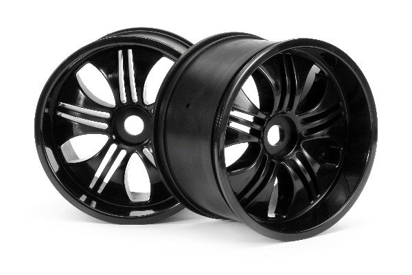 Tremor Wheel Black (115X70Mm 7Inch/2Pcs) ryhmässä LELUT, TUOTTEET LAPSILLE JA VAUVOILLE / Radio-ohjattava / Varaosat ja lisävarusteet / HPI / Vanteet / Offroad @ TP E-commerce Nordic AB (A03057)