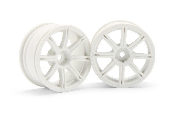 Work Emotion Xc8 Wheel 26Mm White (3Mm Offset) ryhmässä LELUT, TUOTTEET LAPSILLE JA VAUVOILLE / Radio-ohjattava / Varaosat ja lisävarusteet / HPI / Vanteet / Onroad @ TP E-commerce Nordic AB (A03079)