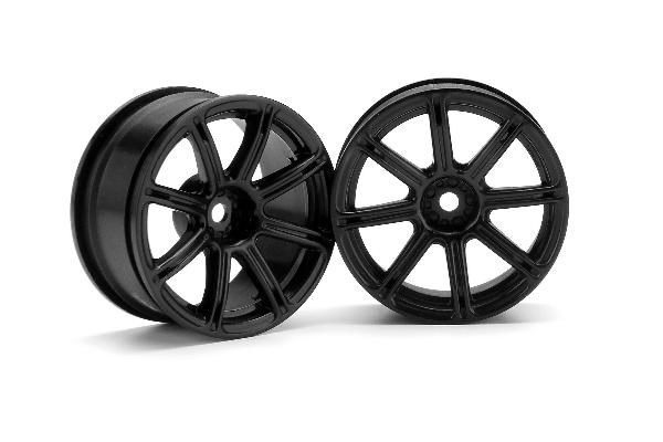 Work Emotion Xc8 Wheel 26Mm Black (3Mm Offset) ryhmässä LELUT, TUOTTEET LAPSILLE JA VAUVOILLE / Radio-ohjattava / Varaosat ja lisävarusteet / HPI / Vanteet / Onroad @ TP E-commerce Nordic AB (A03082)