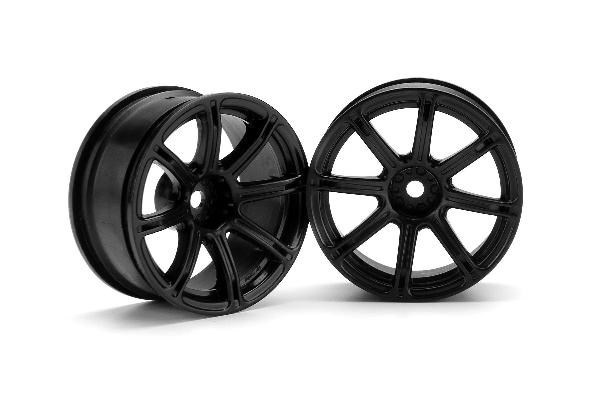 Work Emotion Xc8 Wheel 26Mm Black (6Mm Offset) ryhmässä LELUT, TUOTTEET LAPSILLE JA VAUVOILLE / Radio-ohjattava / Varaosat ja lisävarusteet / HPI / Vanteet / Onroad @ TP E-commerce Nordic AB (A03083)