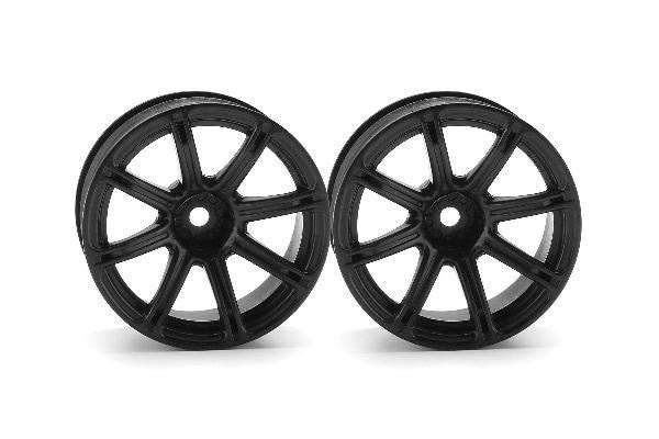 Work Emotion Xc8 Wheel 26Mm Black (9Mm Offset) ryhmässä LELUT, TUOTTEET LAPSILLE JA VAUVOILLE / Radio-ohjattava / Varaosat ja lisävarusteet / HPI / Vanteet / Onroad @ TP E-commerce Nordic AB (A03084)