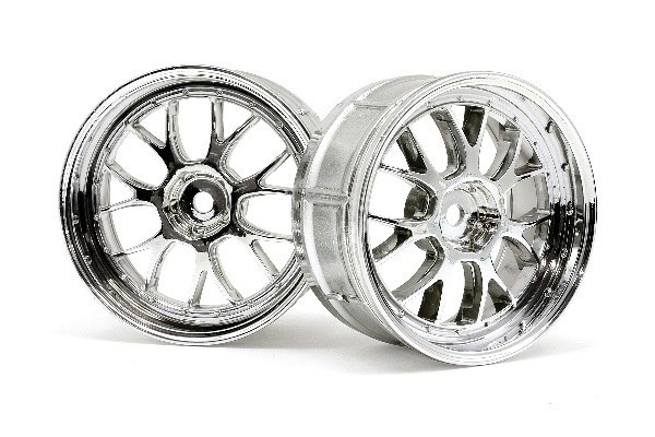 Lp29 Lm-R Wheel Chrome (2Pcs) ryhmässä LELUT, TUOTTEET LAPSILLE JA VAUVOILLE / Radio-ohjattava / Varaosat ja lisävarusteet / HPI / Vanteet / Onroad @ TP E-commerce Nordic AB (A03104)