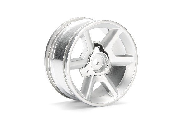 GT Wheel Silver (6Mm Offset/2Pcs) ryhmässä LELUT, TUOTTEET LAPSILLE JA VAUVOILLE / Radio-ohjattava / Varaosat ja lisävarusteet / HPI / Vanteet / Onroad @ TP E-commerce Nordic AB (A03116)