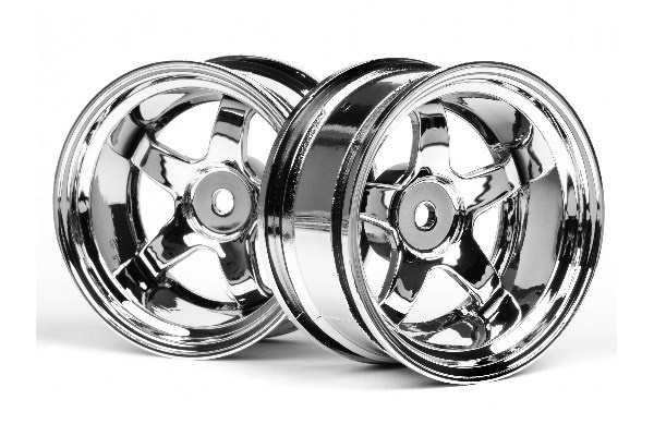 Work Meister S1 Wheel 26Mm Chrome (9Mm Offset) ryhmässä LELUT, TUOTTEET LAPSILLE JA VAUVOILLE / Radio-ohjattava / Varaosat ja lisävarusteet / HPI / Vanteet / Onroad @ TP E-commerce Nordic AB (A03125)