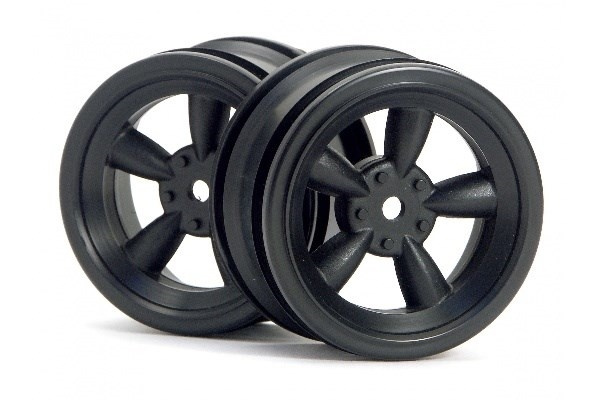 Vintage 5 Spoke Wheel 26Mm Black (0Mm Offset) ryhmässä LELUT, TUOTTEET LAPSILLE JA VAUVOILLE / Radio-ohjattava / Varaosat ja lisävarusteet / HPI / Vanteet / Onroad @ TP E-commerce Nordic AB (A03135)