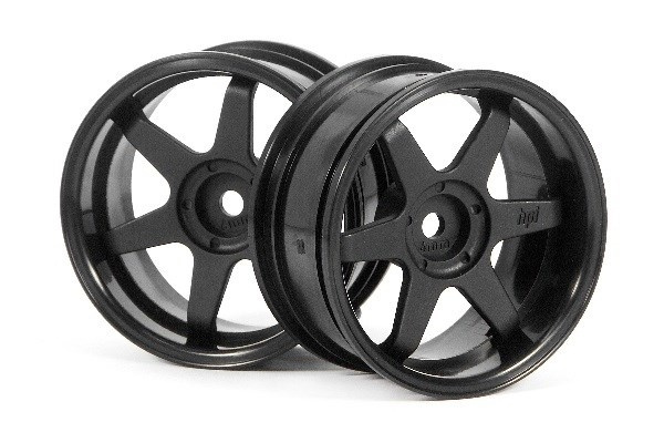 Te37 Wheel 26Mm Black (6Mm Offset) ryhmässä LELUT, TUOTTEET LAPSILLE JA VAUVOILLE / Radio-ohjattava / Varaosat ja lisävarusteet / HPI / Vanteet / Onroad @ TP E-commerce Nordic AB (A03154)