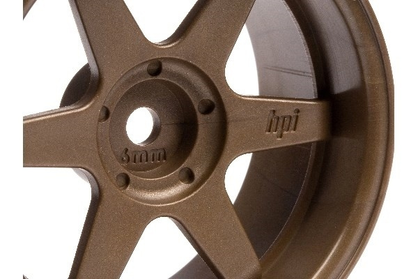 TE37 Wheel 26Mm Bronze (6Mm Offset) ryhmässä LELUT, TUOTTEET LAPSILLE JA VAUVOILLE / Radio-ohjattava / Varaosat ja lisävarusteet / HPI / Vanteet / Onroad @ TP E-commerce Nordic AB (A03155)