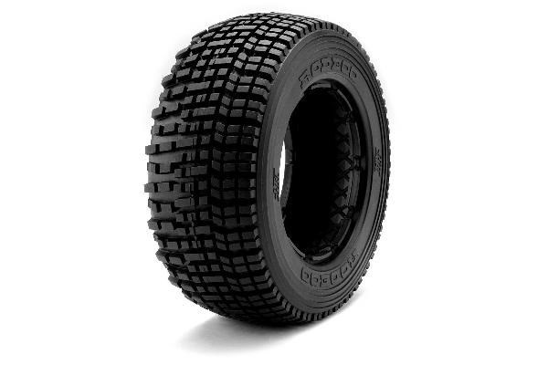 Rodeoo Tire (White/Baja 5T/Rear/2Pcs) ryhmässä LELUT, TUOTTEET LAPSILLE JA VAUVOILLE / Radio-ohjattava / Varaosat ja lisävarusteet / HPI / Renkaat / Offroad @ TP E-commerce Nordic AB (A03359)