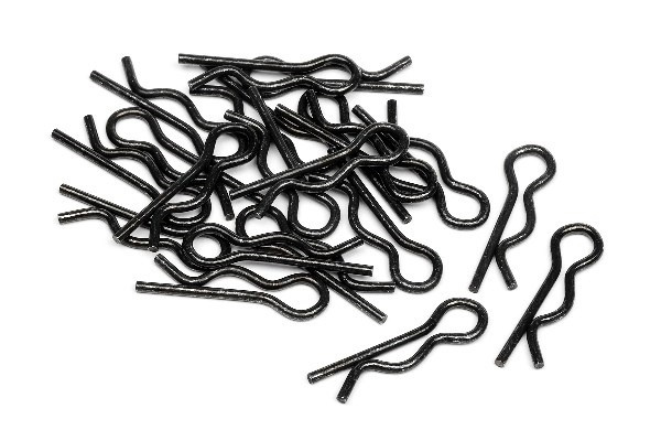Body Clip (6Mm/Black/20Pcs) ryhmässä LELUT, TUOTTEET LAPSILLE JA VAUVOILLE / Radio-ohjattava / Varaosat ja lisävarusteet / HPI / Ruuvit/Kiinnikkeet / Rungon nastat @ TP E-commerce Nordic AB (A03500)