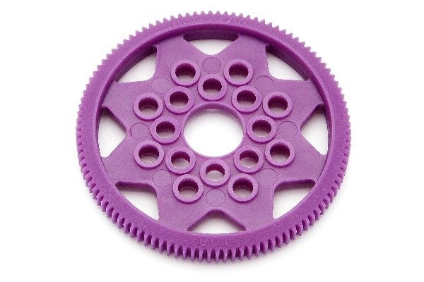 Spur Gear 106 Tooth (64 Pitch / 0.4M)(W/O Balls) ryhmässä LELUT, TUOTTEET LAPSILLE JA VAUVOILLE / Radio-ohjattava / Varaosat ja lisävarusteet / HPI / Varaosat ja tuunaus / Vaihteet @ TP E-commerce Nordic AB (A03518)