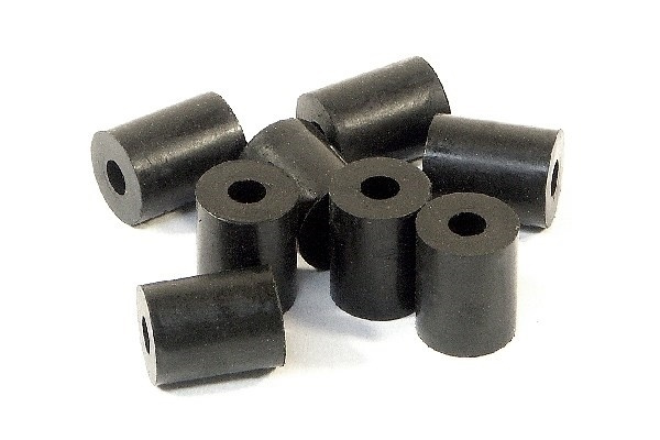 Rubber Tube 3 X 8 10Mm (Shaped/Black/8Pcs) ryhmässä LELUT, TUOTTEET LAPSILLE JA VAUVOILLE / Radio-ohjattava / Varaosat ja lisävarusteet / HPI / Varaosat ja tuunaus / Iskunvaimentimet @ TP E-commerce Nordic AB (A04073)