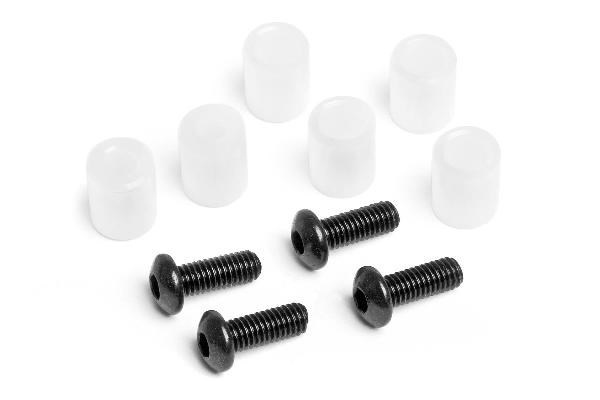 Bushing/Screw Set For Aluminium Adustable Upperarm ryhmässä LELUT, TUOTTEET LAPSILLE JA VAUVOILLE / Radio-ohjattava / Varaosat ja lisävarusteet / HPI / Varaosat ja tuunaus / Iskunvaimentimet @ TP E-commerce Nordic AB (A04086)