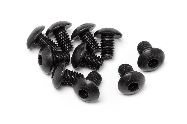 Button Head Screw M4X6Mm (Hex Socket/10Pcs) ryhmässä LELUT, TUOTTEET LAPSILLE JA VAUVOILLE / Radio-ohjattava / Varaosat ja lisävarusteet / HPI / Ruuvit/Kiinnikkeet / Ruuvit @ TP E-commerce Nordic AB (A04232)