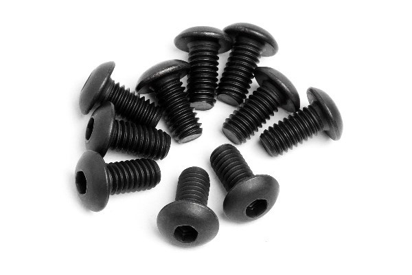 Button Head Screw M4X8Mm (10Pcs) ryhmässä LELUT, TUOTTEET LAPSILLE JA VAUVOILLE / Radio-ohjattava / Varaosat ja lisävarusteet / HPI / Ruuvit/Kiinnikkeet / Ruuvit @ TP E-commerce Nordic AB (A04233)