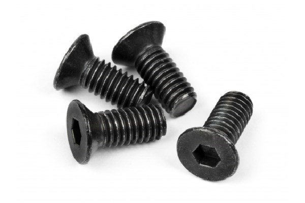 Flat Head Screw M4X10Mm (Hex Socket/Thin Type/4Pc) ryhmässä LELUT, TUOTTEET LAPSILLE JA VAUVOILLE / Radio-ohjattava / Varaosat ja lisävarusteet / HPI / Ruuvit/Kiinnikkeet / Ruuvit @ TP E-commerce Nordic AB (A04389)