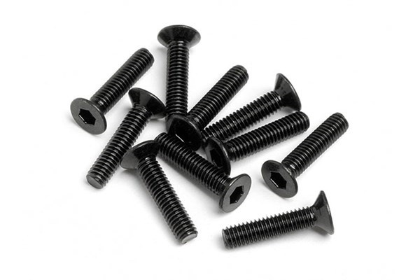 Flat Head Screw M2.5X12Mm (Hexsocket/10Pcs) ryhmässä LELUT, TUOTTEET LAPSILLE JA VAUVOILLE / Radio-ohjattava / Varaosat ja lisävarusteet / HPI / Ruuvit/Kiinnikkeet / Ruuvit @ TP E-commerce Nordic AB (A04412)