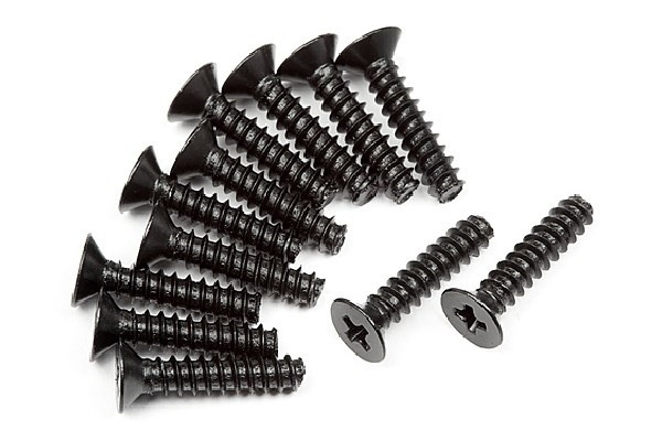 Tp. Flat Head Screw M2.6X12Mm (12Pcs) ryhmässä LELUT, TUOTTEET LAPSILLE JA VAUVOILLE / Radio-ohjattava / Varaosat ja lisävarusteet / HPI / Ruuvit/Kiinnikkeet / Ruuvit @ TP E-commerce Nordic AB (A04416)