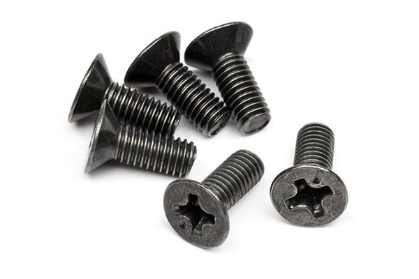 Flat Head Screw M3 X 8Mm (6 Pcs) ryhmässä LELUT, TUOTTEET LAPSILLE JA VAUVOILLE / Radio-ohjattava / Varaosat ja lisävarusteet / HPI / Ruuvit/Kiinnikkeet / Ruuvit @ TP E-commerce Nordic AB (A04427)