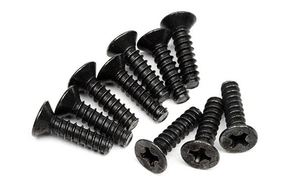 Tp. Flat Head Screw M3X12Mm (10Pcs) ryhmässä LELUT, TUOTTEET LAPSILLE JA VAUVOILLE / Radio-ohjattava / Varaosat ja lisävarusteet / HPI / Ruuvit/Kiinnikkeet / Ruuvit @ TP E-commerce Nordic AB (A04460)