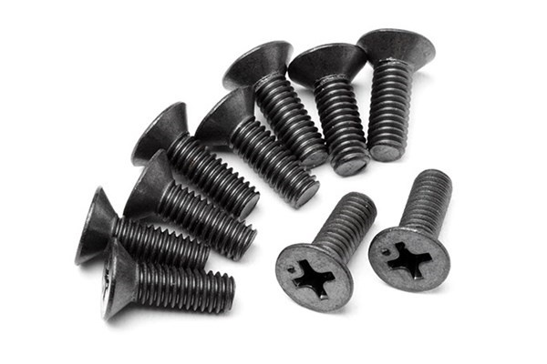 Flat Head Screw M4X12Mm (6Pcs) ryhmässä LELUT, TUOTTEET LAPSILLE JA VAUVOILLE / Radio-ohjattava / Varaosat ja lisävarusteet / HPI / Ruuvit/Kiinnikkeet / Ruuvit @ TP E-commerce Nordic AB (A04472)