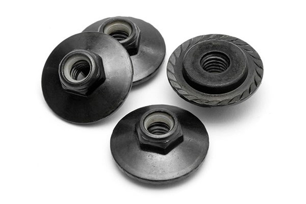 Flanged Lock Nut M5X8Mm (Black/4Pcs) ryhmässä LELUT, TUOTTEET LAPSILLE JA VAUVOILLE / Radio-ohjattava / Varaosat ja lisävarusteet / HPI / Ruuvit/Kiinnikkeet / Mutterit @ TP E-commerce Nordic AB (A04489)