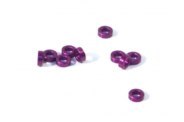 Aluminium Washer 3 X 6 X 2.0Mm (Purple/10 Pcs) ryhmässä LELUT, TUOTTEET LAPSILLE JA VAUVOILLE / Radio-ohjattava / Varaosat ja lisävarusteet / HPI / Ruuvit/Kiinnikkeet / Levyt @ TP E-commerce Nordic AB (A04520)