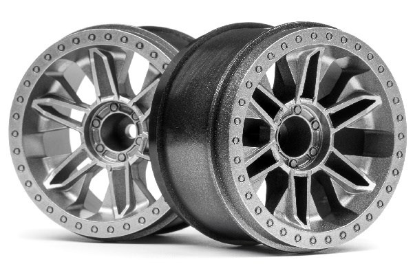 6-SHOT ST WHEEL (SILVER/2PCS) ryhmässä LELUT, TUOTTEET LAPSILLE JA VAUVOILLE / Radio-ohjattava / Varaosat ja lisävarusteet / HPI / Vanteet / Offroad @ TP E-commerce Nordic AB (A04554)