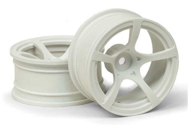 D5 WHEEL WHITE (9MM/2PCS) ryhmässä LELUT, TUOTTEET LAPSILLE JA VAUVOILLE / Radio-ohjattava / Varaosat ja lisävarusteet / HPI / Vanteet / Onroad @ TP E-commerce Nordic AB (A04557)