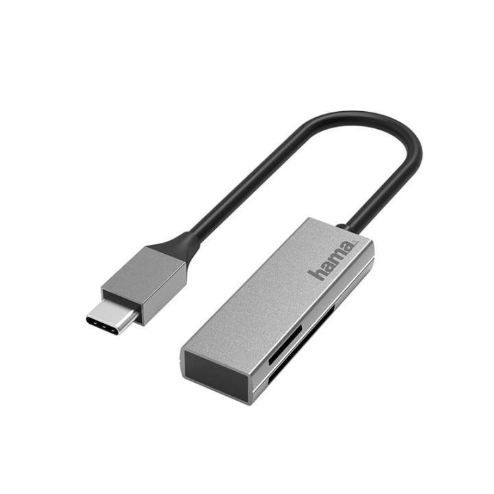 HAMA Kortinlukija USB-C 3.0 ryhmässä KODINELEKTRONIIKKA / Tallennusvälineet / Kortinlukijat @ TP E-commerce Nordic AB (A04795)