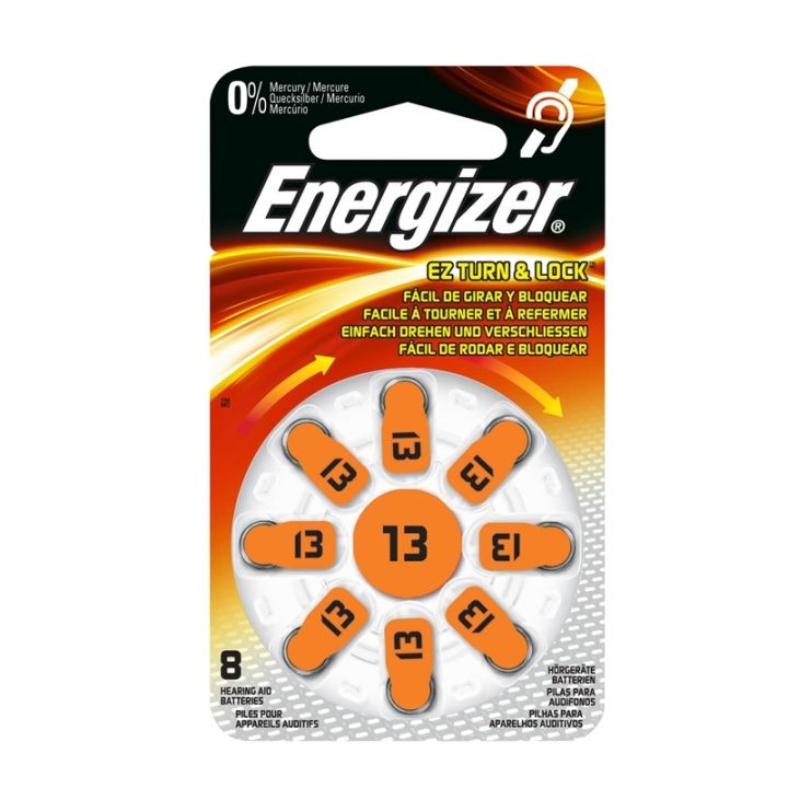 ENERGIZER Kuulokojeparisto Zinc Air 13 8-pack ryhmässä KODINELEKTRONIIKKA / Paristot & Laturit / Akut / Paristot kuulolaitteisiin @ TP E-commerce Nordic AB (A04798)