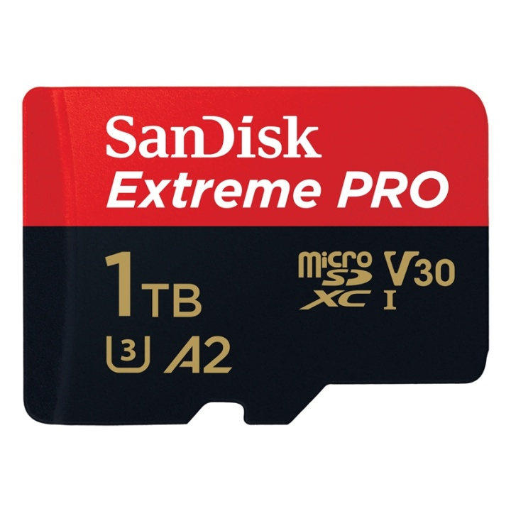 SANDISK MicroSDXC Extreme Pro 1TB 170MB/s A2 C10 V30 U4 ryhmässä KODINELEKTRONIIKKA / Tallennusvälineet / Muistikortit / MicroSD/HC/XC @ TP E-commerce Nordic AB (A05022)