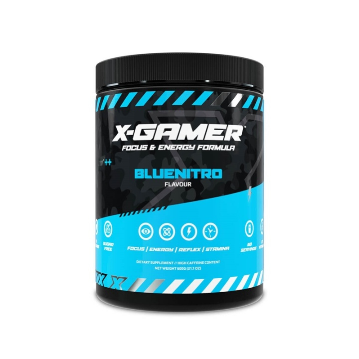 X-GAMER X-Tubz Bluenitro 600g ryhmässä TIETOKOONET & TARVIKKEET / GAMING / Pelaajien energiajuomat @ TP E-commerce Nordic AB (A05028)