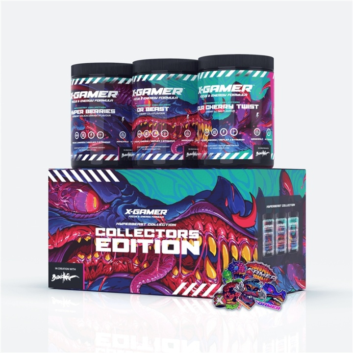 X-GAMER X-Tubz Hyper Beast Collection Box 3x 600g ryhmässä TIETOKOONET & TARVIKKEET / GAMING / Pelaajien energiajuomat @ TP E-commerce Nordic AB (A05036)