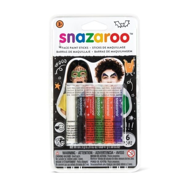 Snazaroo kasvomaali 6kpl Halloween värit ryhmässä LELUT, TUOTTEET LAPSILLE JA VAUVOILLE / Leikkikalut, Askartelu &Pelit / Naamiaisasut @ TP E-commerce Nordic AB (A05304)
