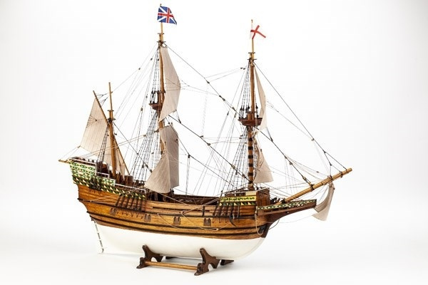 1:60 Mayflower -Wooden hull ryhmässä URHEILU, VAPAA-AIKA JA HARRASTUS / Harrastus / Puumallit / Alukset @ TP E-commerce Nordic AB (A05448)