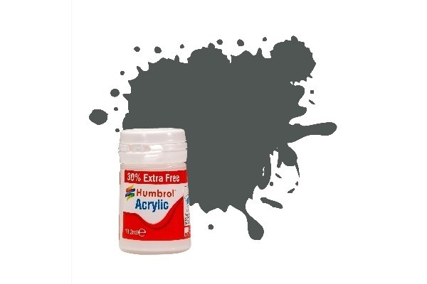 Akryylimaali Sea Grey 18,2ml - mattainen ryhmässä URHEILU, VAPAA-AIKA JA HARRASTUS / Harrastus / Harrastemaalit / Humbrol / Vesipohjainen @ TP E-commerce Nordic AB (A05744)