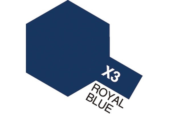 Acrylic Mini X-3 Royal Blue ryhmässä URHEILU, VAPAA-AIKA JA HARRASTUS / Harrastus / Harrastemaalit / Tamiya / Vesipohjainen @ TP E-commerce Nordic AB (A05779)
