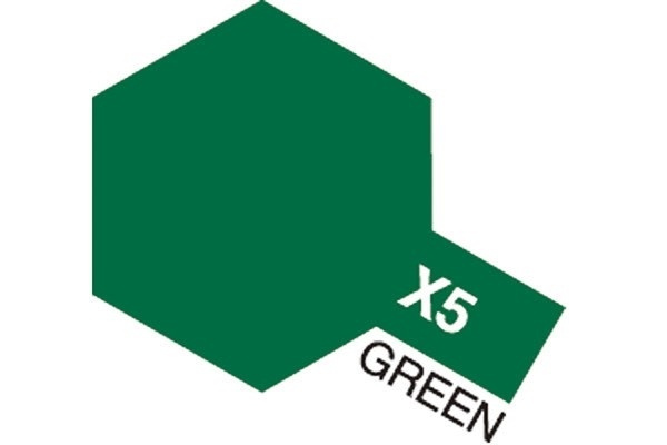 Acrylic Mini X-5 Green ryhmässä URHEILU, VAPAA-AIKA JA HARRASTUS / Harrastus / Harrastemaalit / Tamiya / Vesipohjainen @ TP E-commerce Nordic AB (A05781)