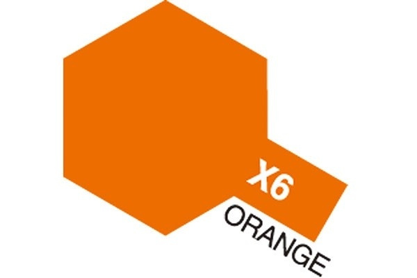 Acrylic Mini X-6 Orange ryhmässä URHEILU, VAPAA-AIKA JA HARRASTUS / Harrastus / Harrastemaalit / Tamiya / Vesipohjainen @ TP E-commerce Nordic AB (A05782)