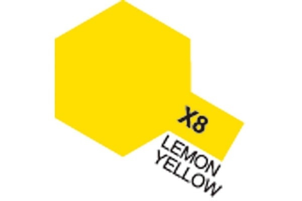 Acrylic Mini X-8 Lemon Yellow ryhmässä URHEILU, VAPAA-AIKA JA HARRASTUS / Harrastus / Harrastemaalit / Tamiya / Vesipohjainen @ TP E-commerce Nordic AB (A05784)