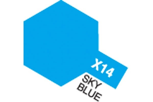 Acrylic Mini X-14 Sky Blue ryhmässä URHEILU, VAPAA-AIKA JA HARRASTUS / Harrastus / Harrastemaalit / Tamiya / Vesipohjainen @ TP E-commerce Nordic AB (A05790)