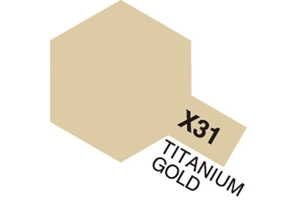 Acrylic Mini X-31 Titan. Gold ryhmässä URHEILU, VAPAA-AIKA JA HARRASTUS / Harrastus / Harrastemaalit / Tamiya / Vesipohjainen @ TP E-commerce Nordic AB (A05805)